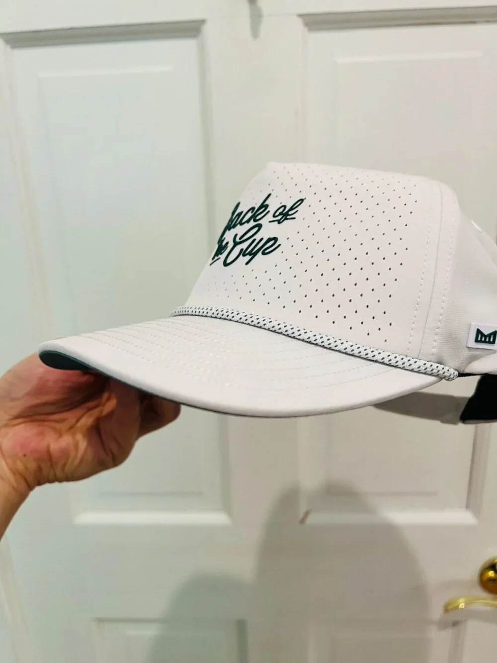 UNWORN Melin Coronado BACK OF THE CUP Hydro Golf Links Snapback Rope Hat White